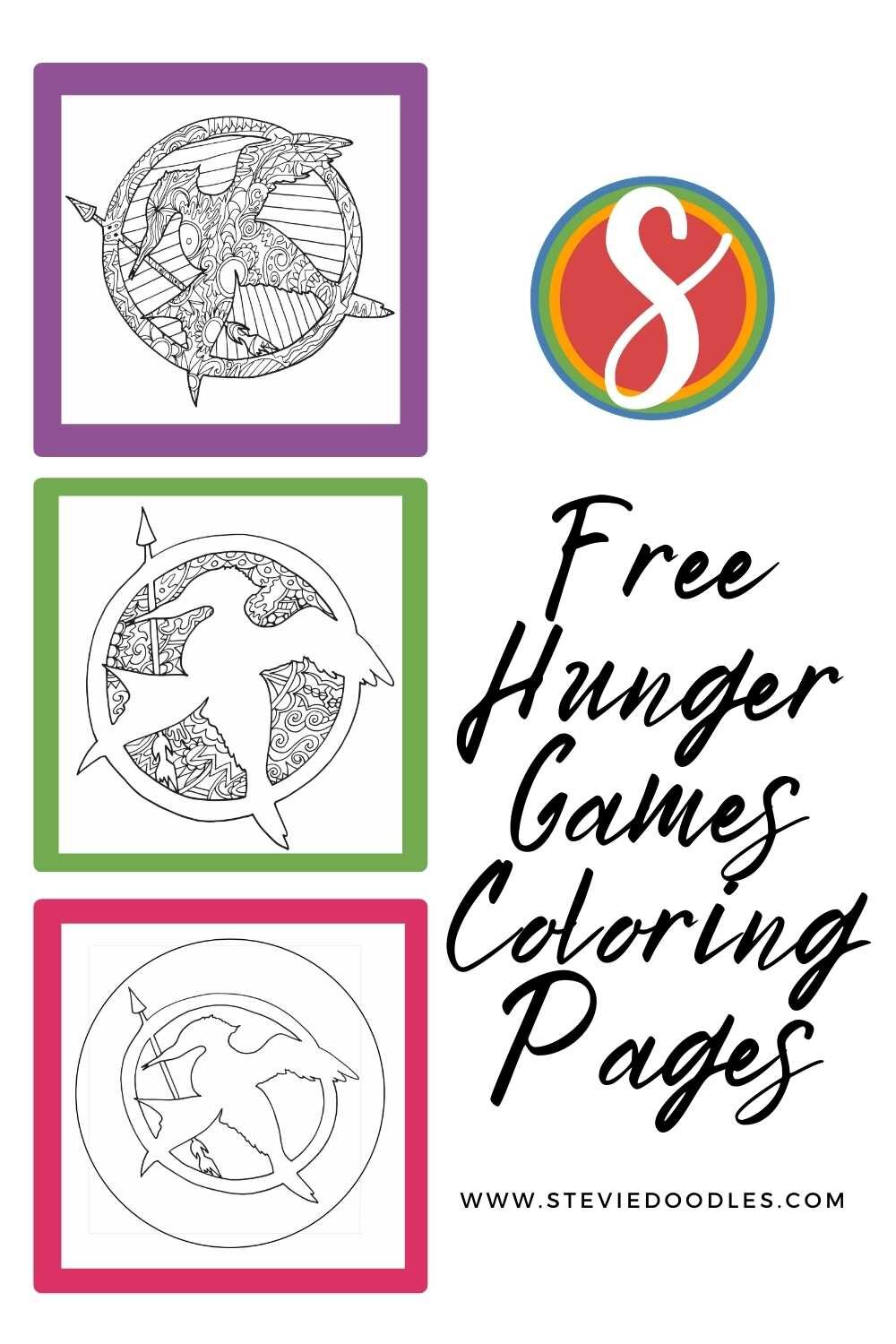 Free hunger games coloring pages â stevie doodles