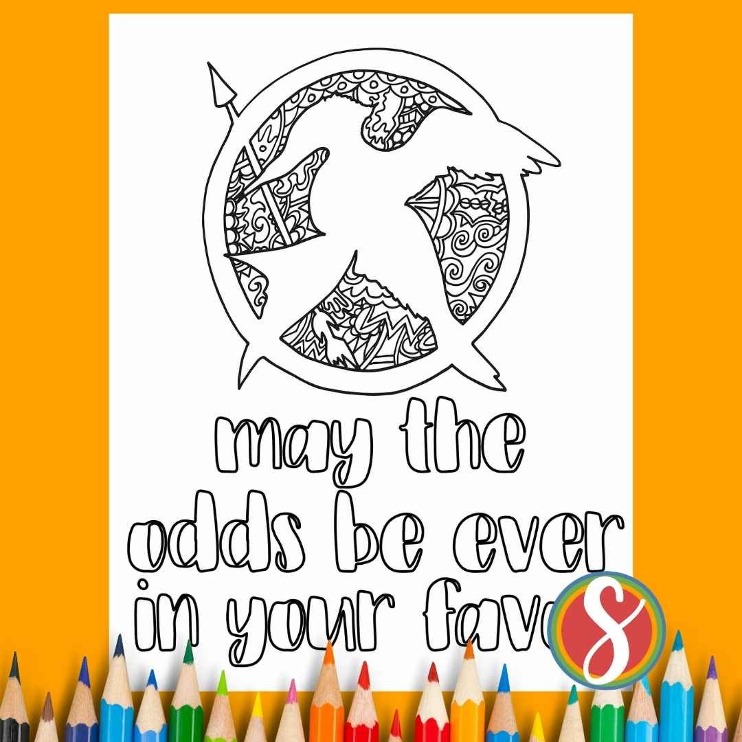 Free hunger games coloring pages â stevie doodles