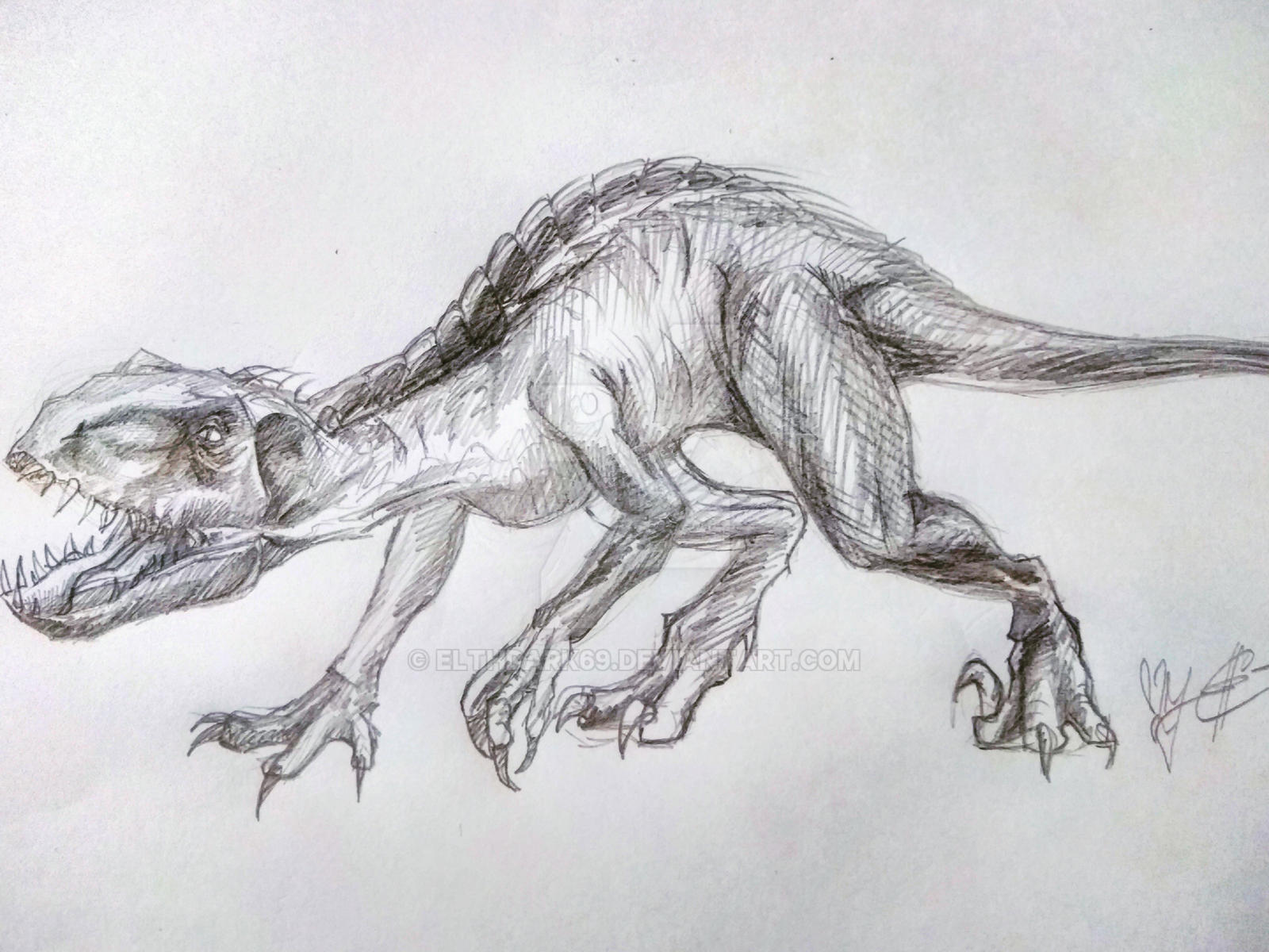 Indoraptor by elthdark on