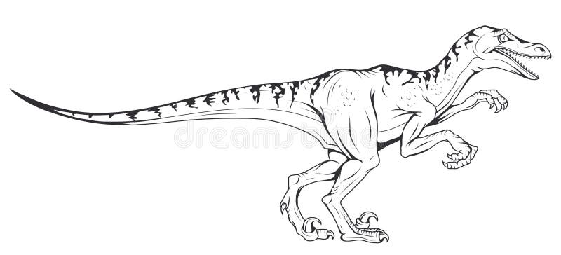 Cute prehistoric dinosaurs coloring book image set stock vector