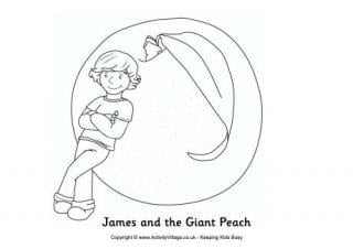 James and the giant peach louring page