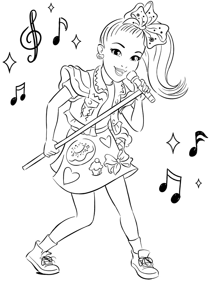 Free printable jojo siwa coloring pages for teenagers