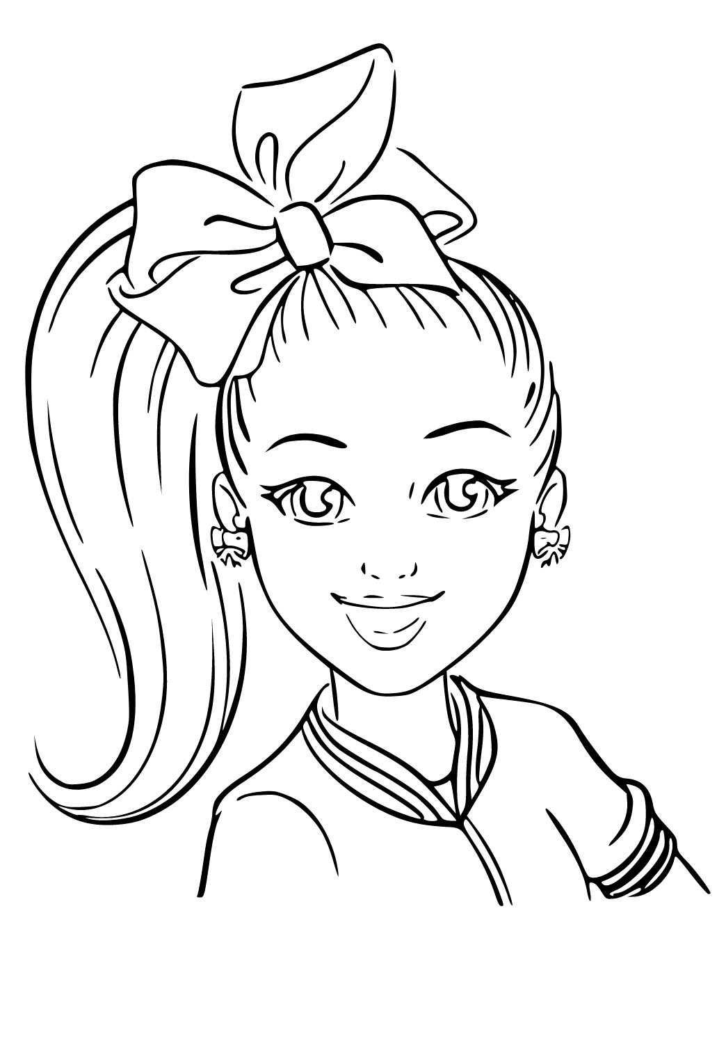 Free printable jojo siwa beautiful coloring page sheet and picture for adults and kids girls and boys