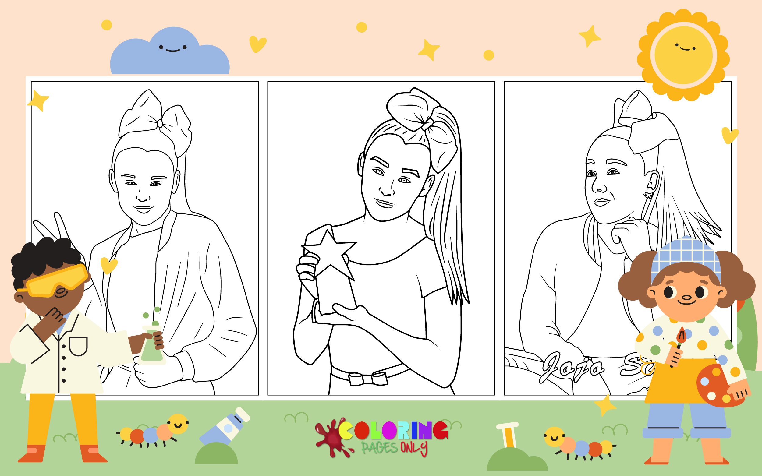 Jojo siwa coloring pages