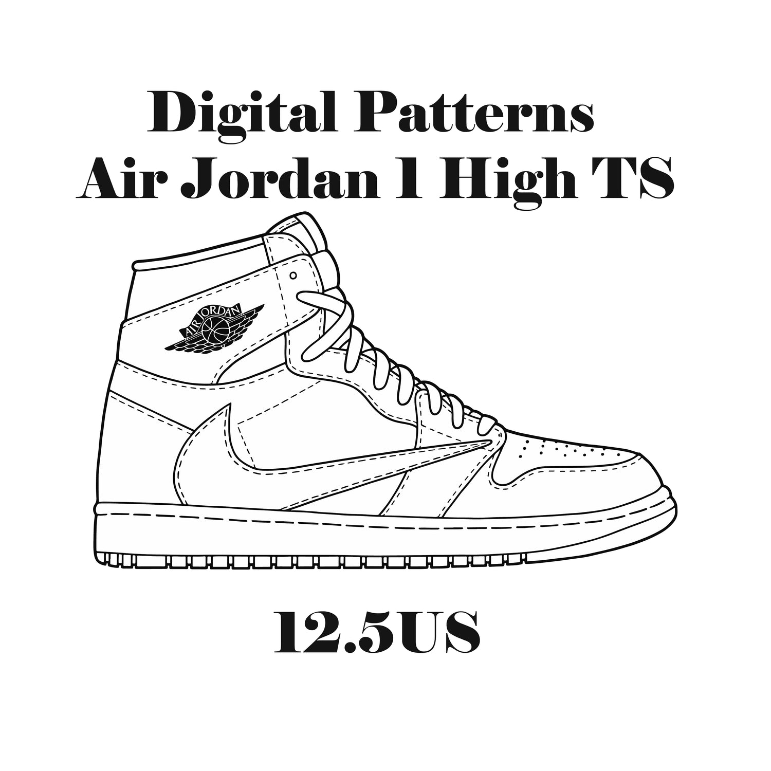 Air jordan high travis scott digital patterns â