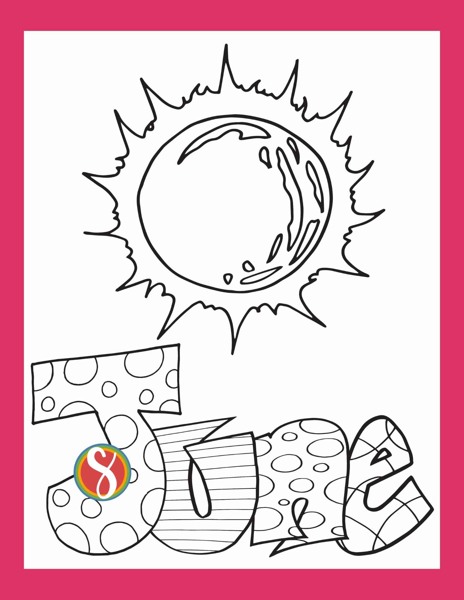 Free june coloring pages â stevie doodles