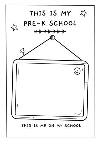 Printable memory book worksheets for pre