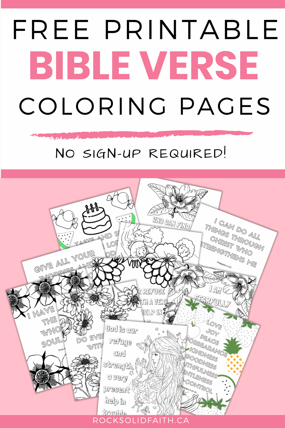 Free printable bible verse coloring pages for adults