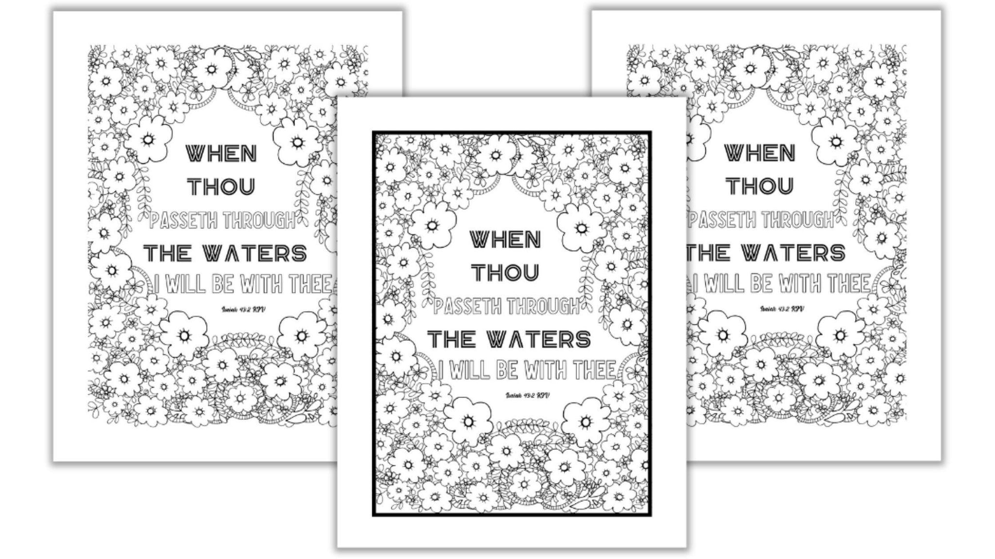 Scripture coloring pages