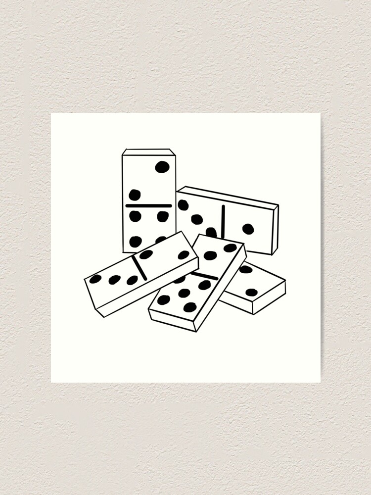 Dominoes art print for sale by nezumi