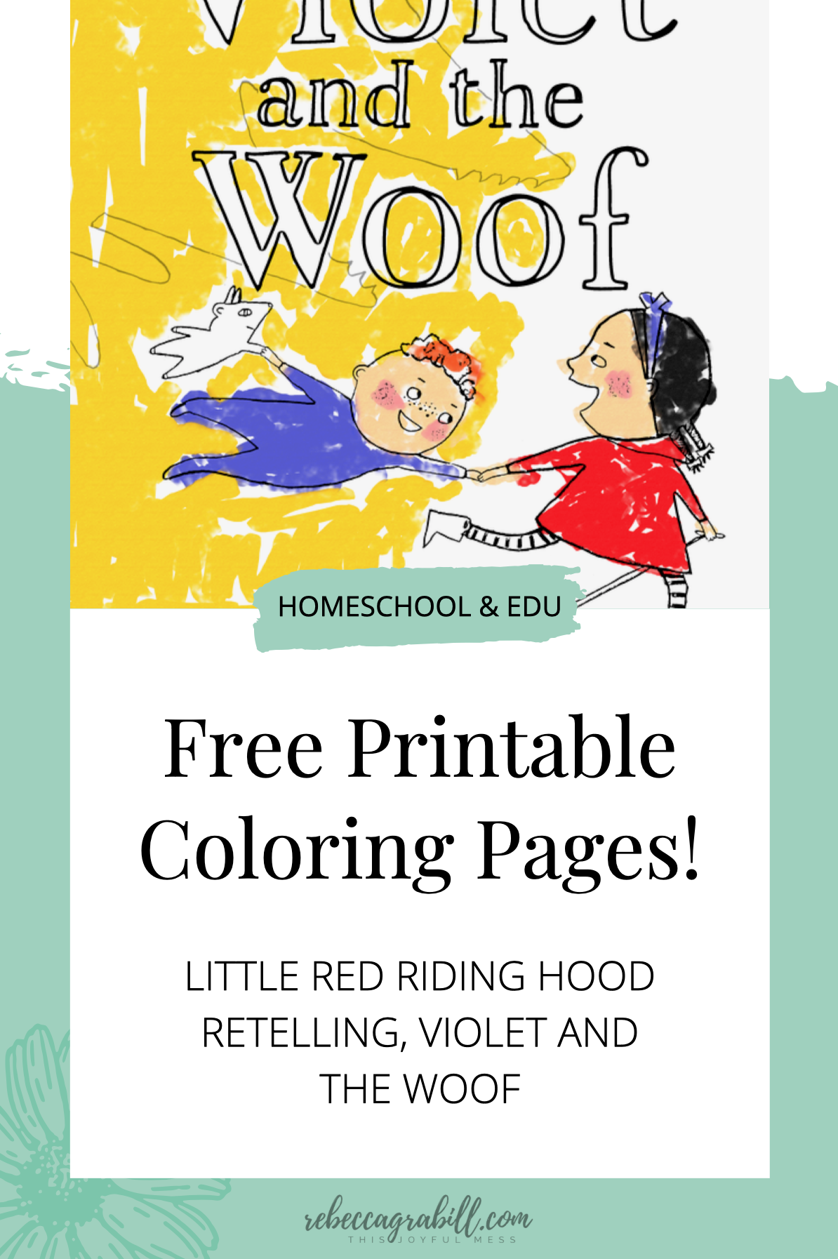 Free printable coloring pages for violet and the woof â rebecca grabill