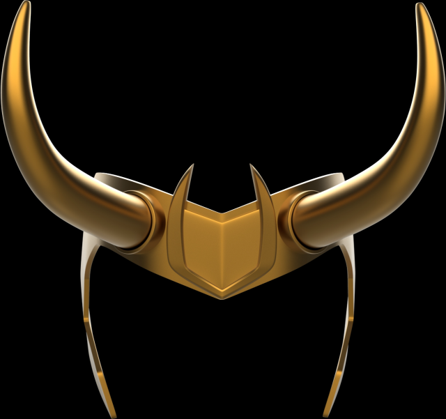 Loki crown d print model in scans and replicas