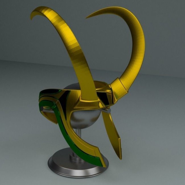 Loki ragnarok helmet ready to print d print model in other