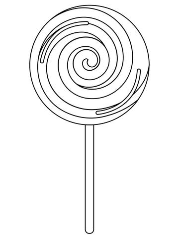 Lollipop coloring page free printable coloring pages