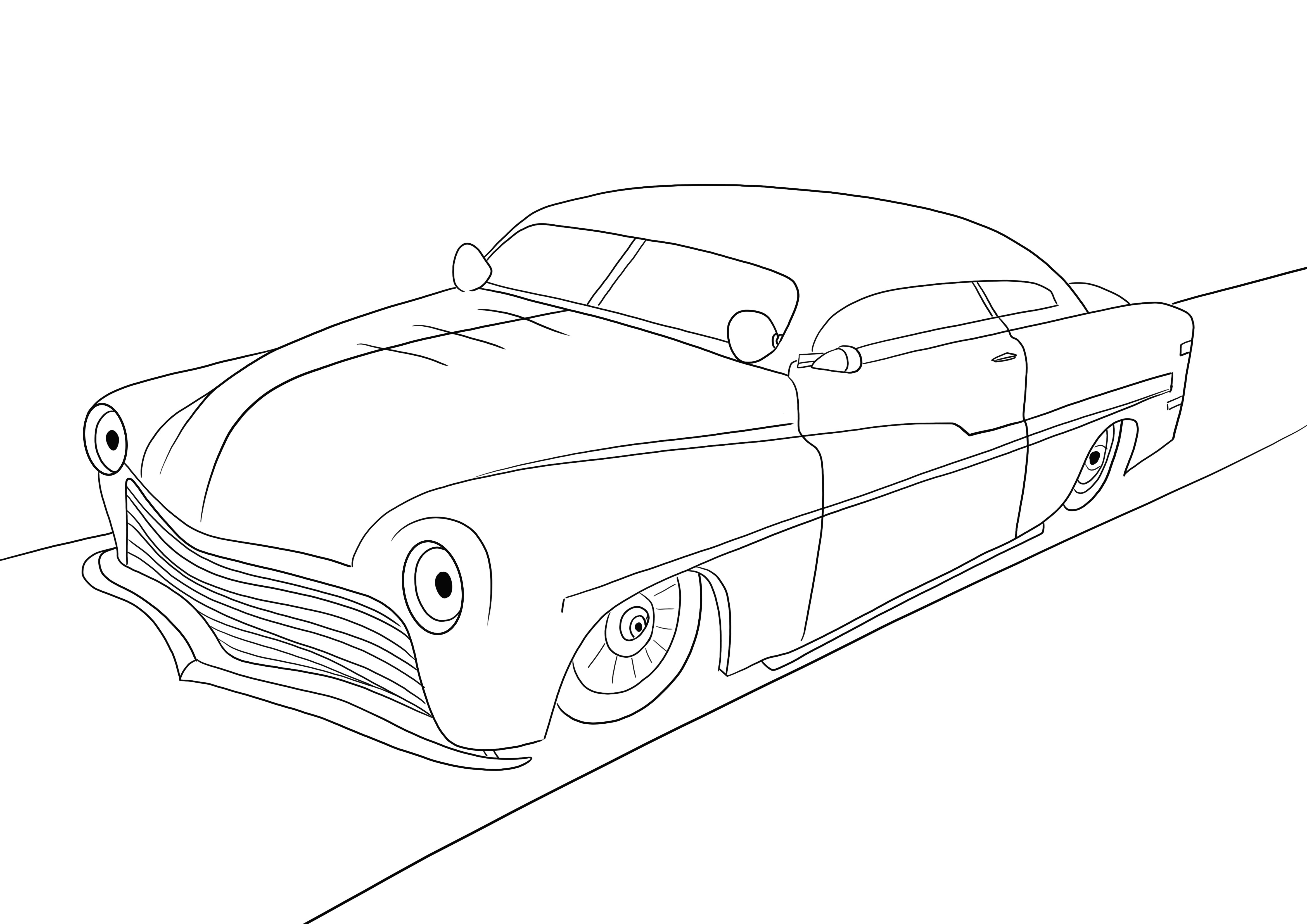 Easy s lowrider hot rod and free coloring sheet to color for kids