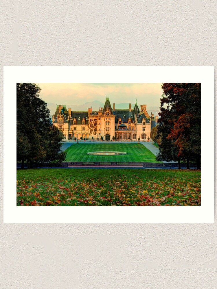 Biltmore in autumn art print for sale by carolrmontoya