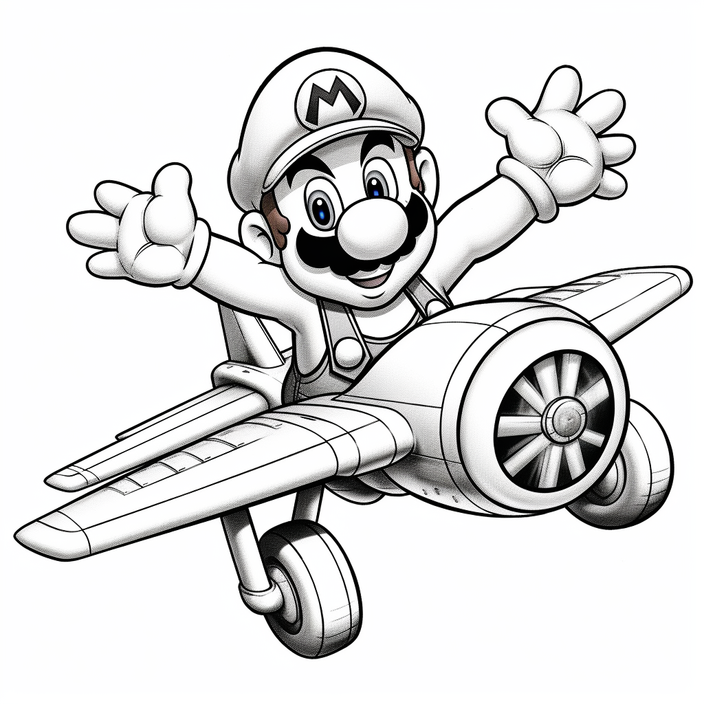 Awesome super mario bros coloring pages