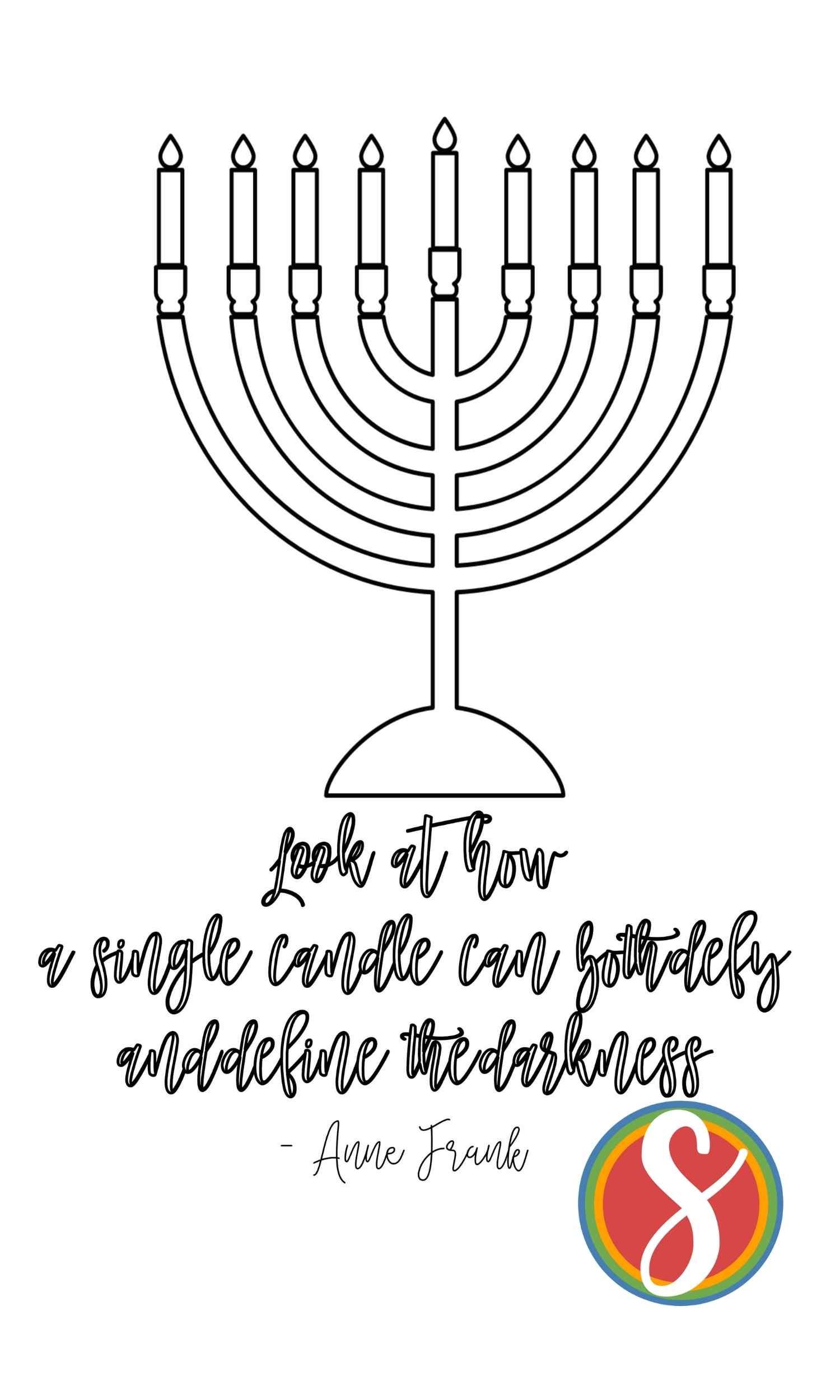 Free hanukkah coloring pages â stevie doodles