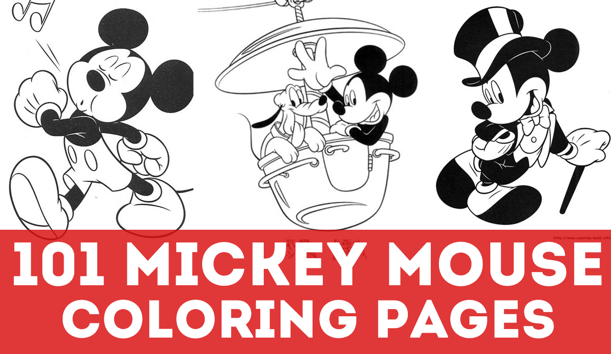 Mickey mouse coloring pages