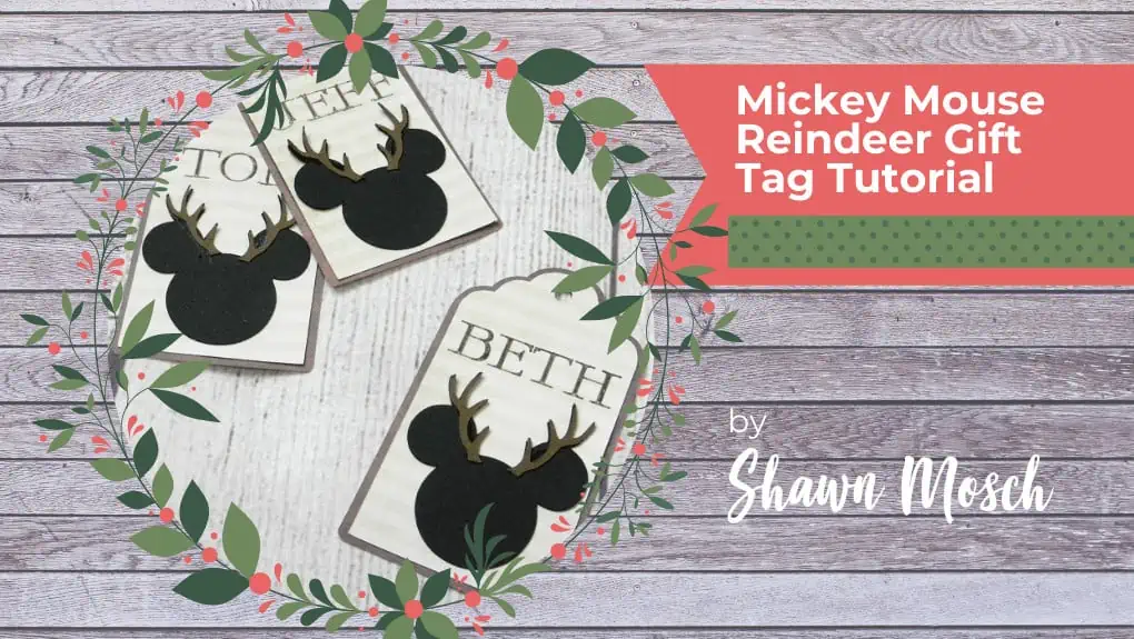 Mickey mouse gift tag