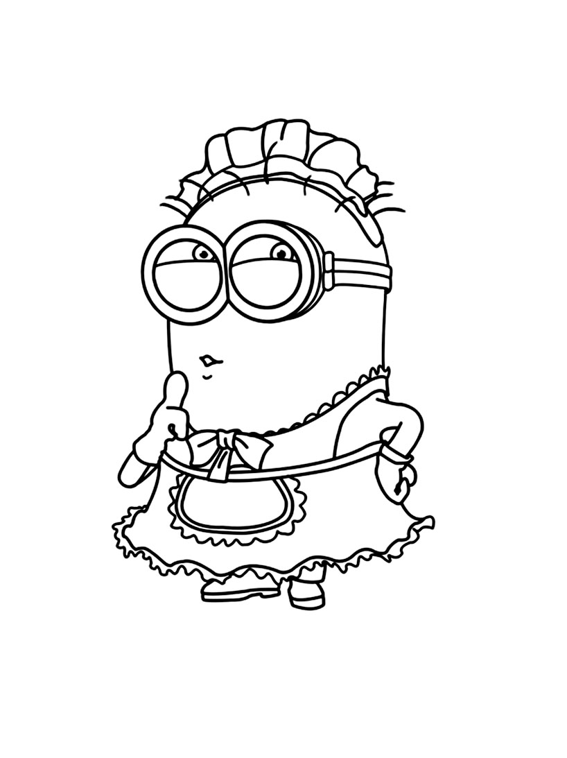 Free minions drawing to print and color