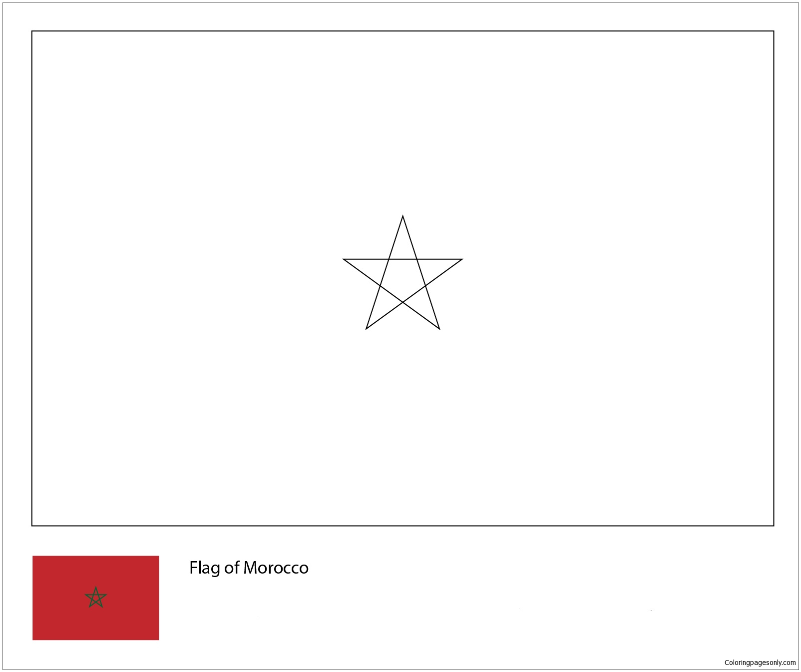 Flag of morocco