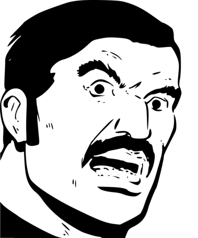 Vintage angry man in moustache coloring page free printable coloring pages