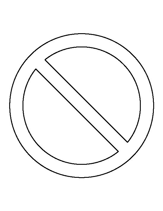 Printable no sign template large letter stencils printable patterns pattern