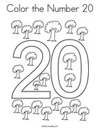 Number coloring pages
