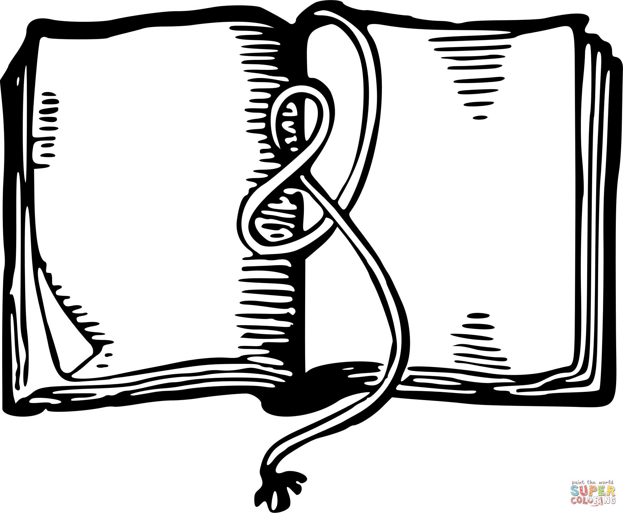 Vintage book coloring page free printable coloring pages