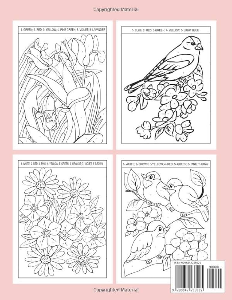 Adult color by number large print color by number book for adults relaxation and stress relief color by numbers large print coloring book for adults lane creekside books