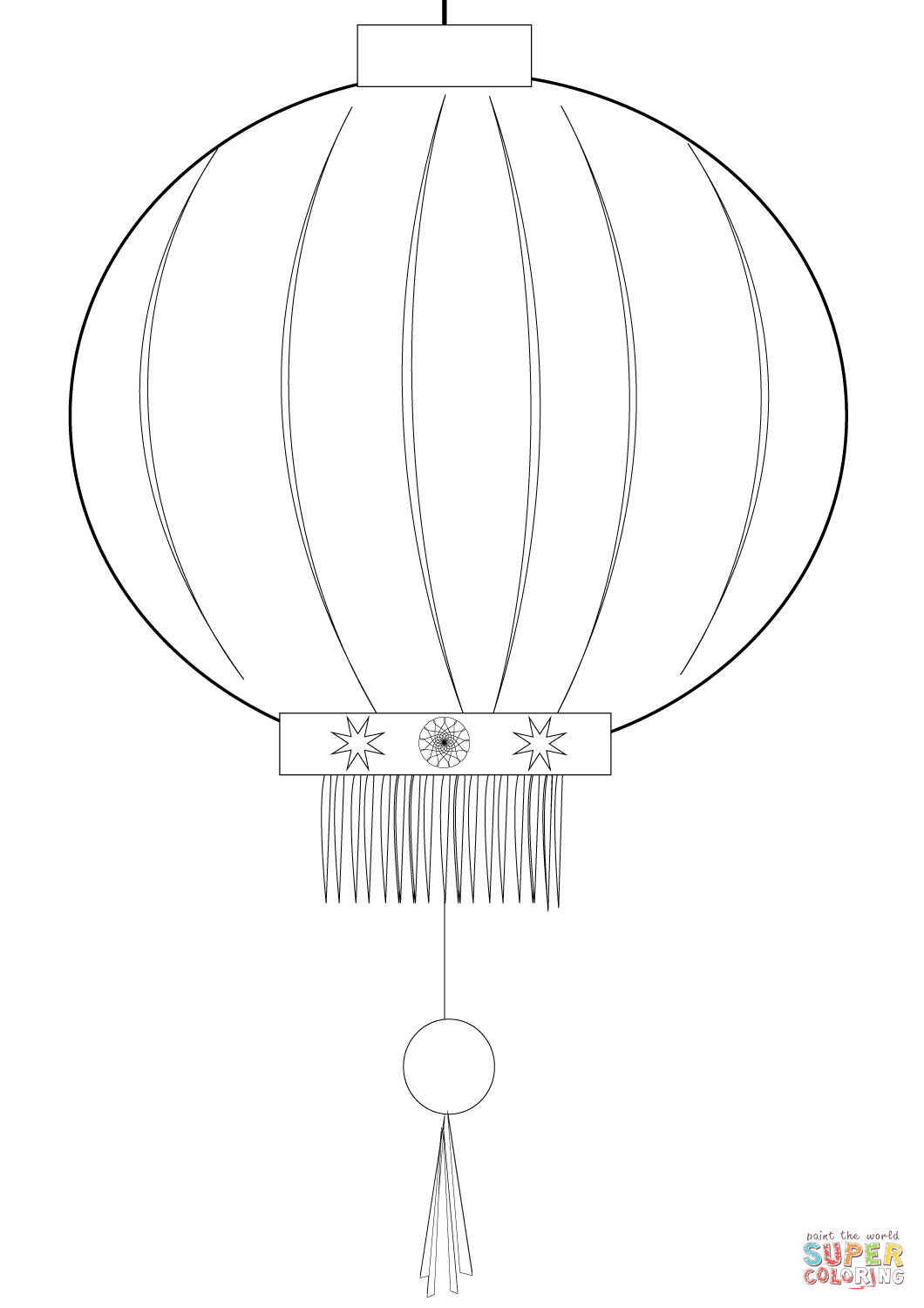 Free printable chinese par lantern template