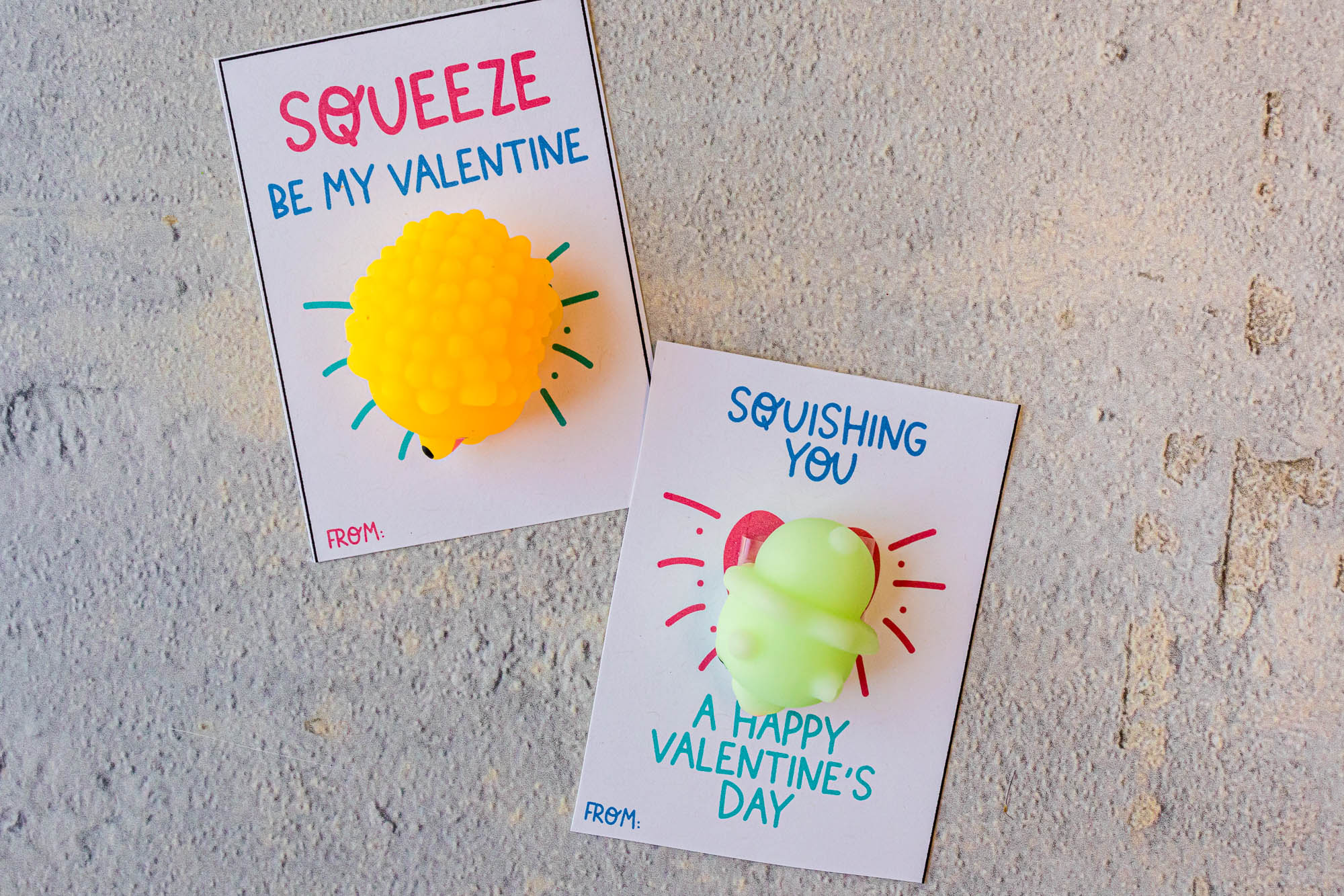 Free squishy printable valentine cards