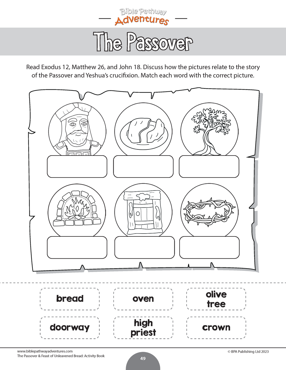 The passover and feast of unleavened bread activity book