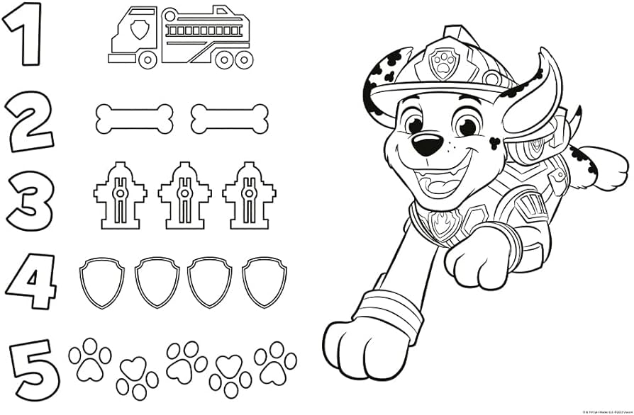 Trefl primo paw patrol happy dogs in a puzzle with very large pieces louring book louring play louring puzzle with fairy tale figures fun for children from years