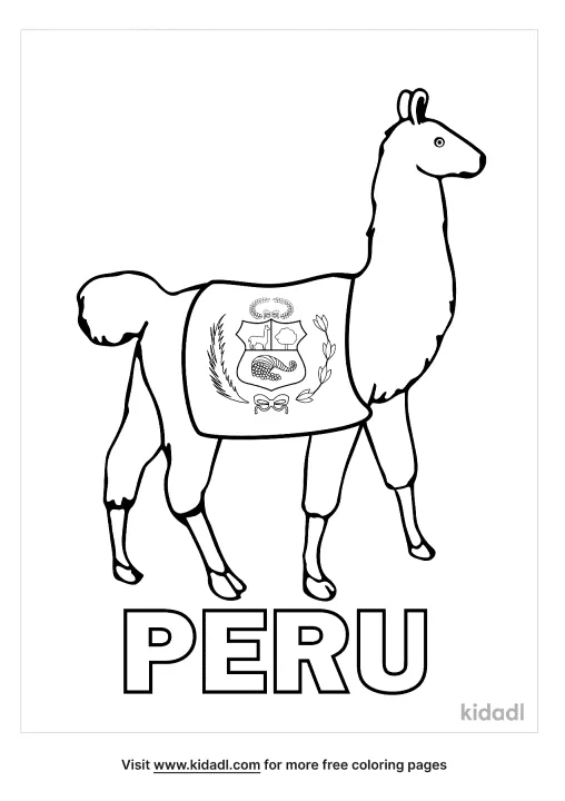 Free peru flag coloring page coloring page printables