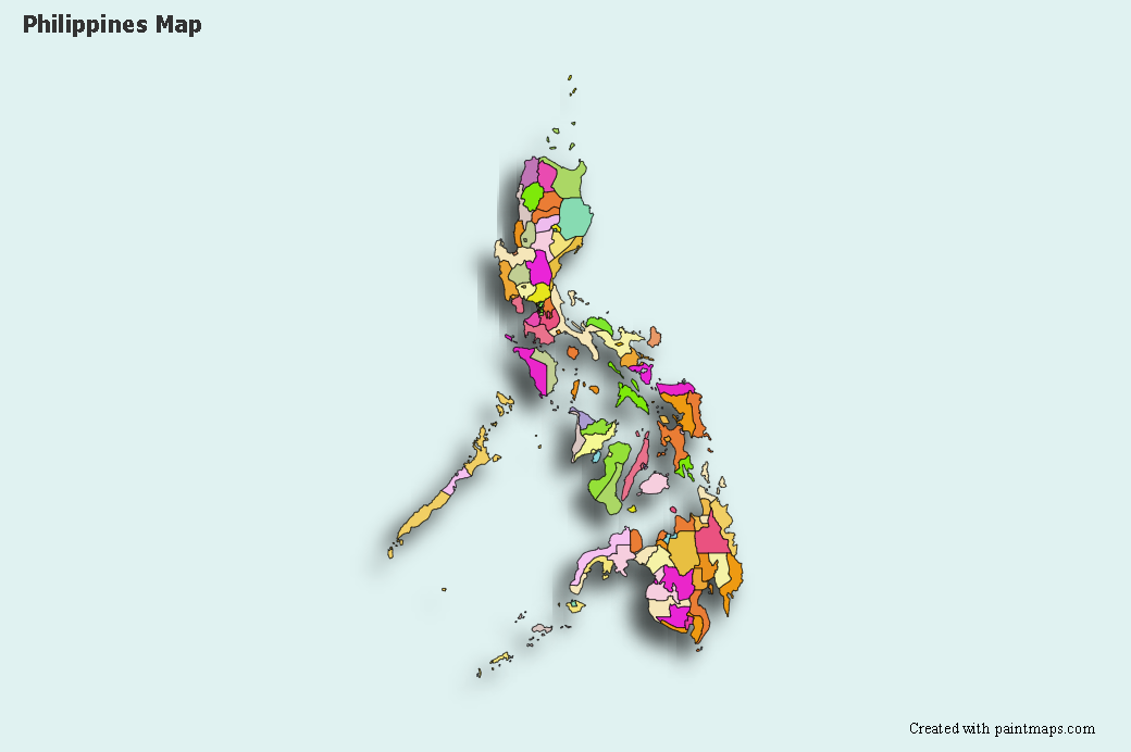 Create custom philippines map chart with online free map maker