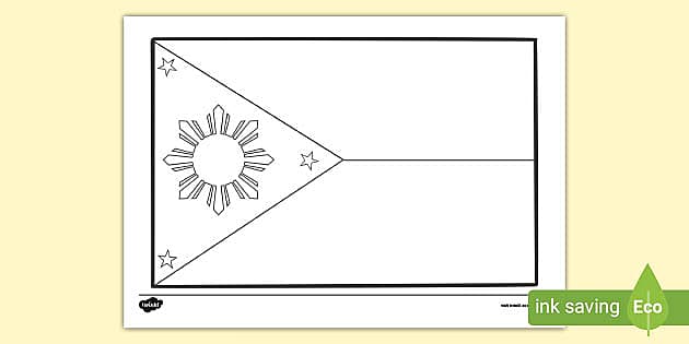Philippines flag louring sheet teacher made