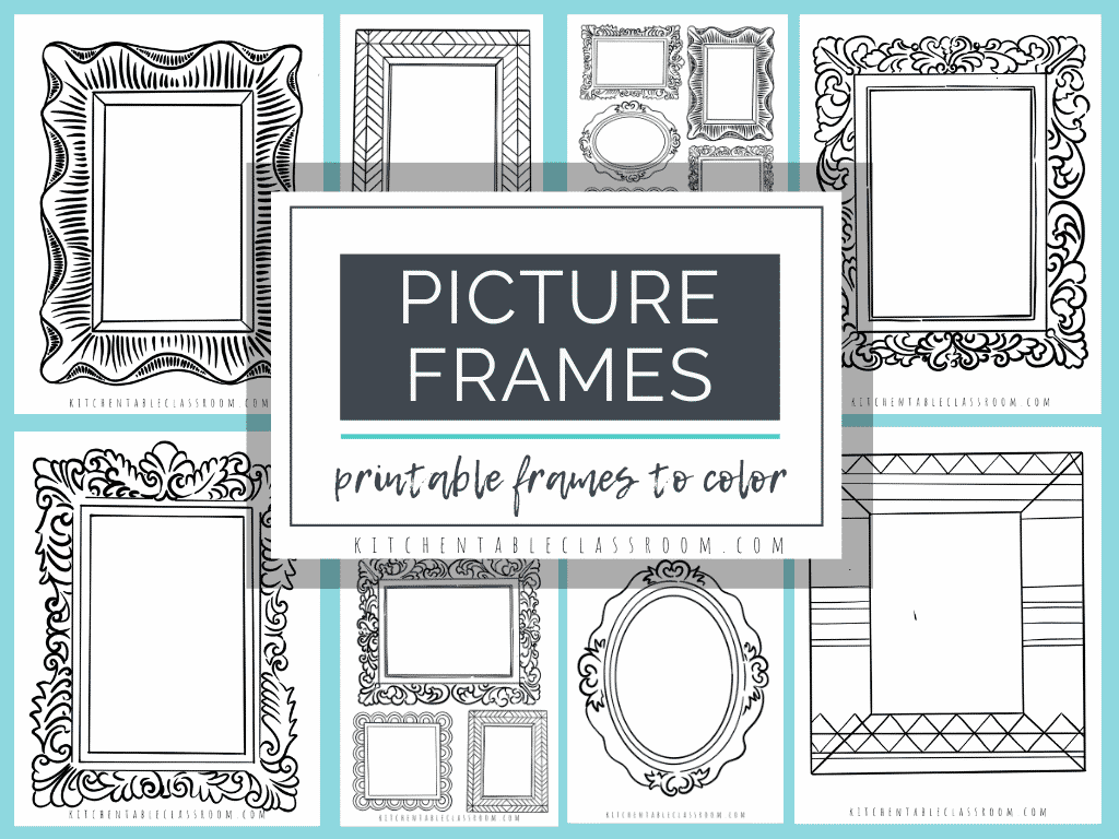 Picture frame coloring pages free homeschool deals