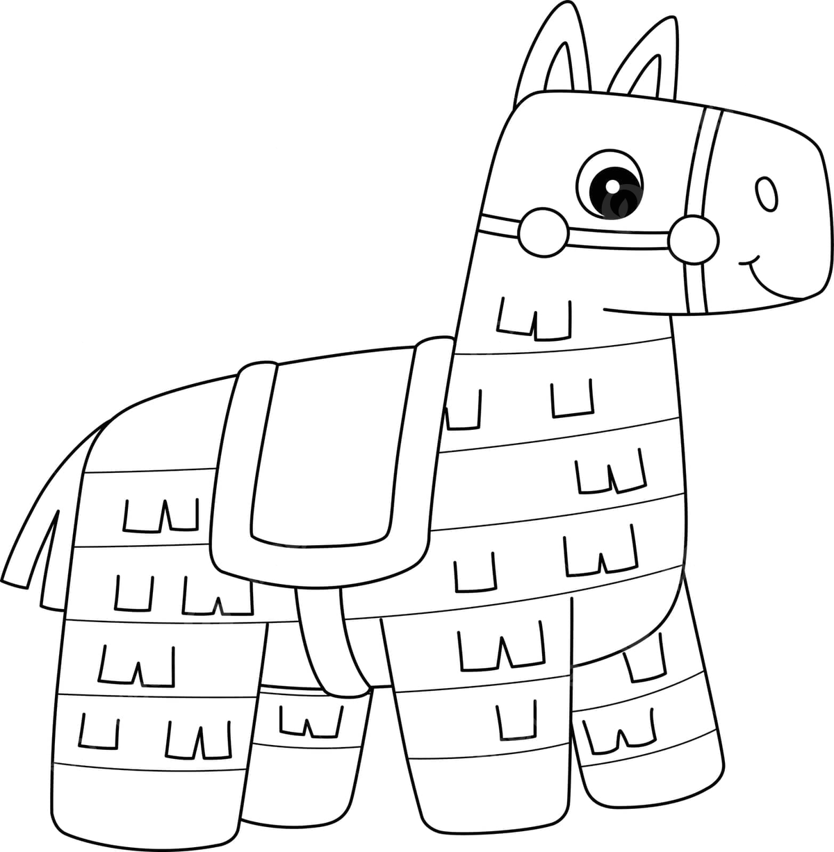 Pinata isolated coloring page for kids vector decoration colouring vector vector decoration colouring png and vector with transparent background for free download