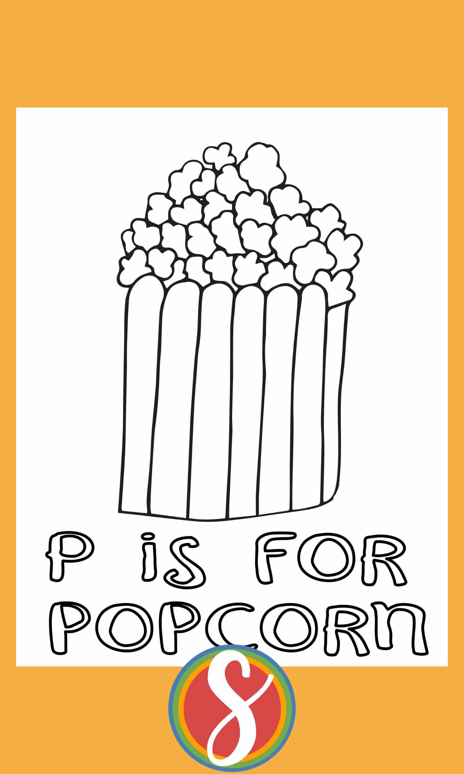 Free letter p coloring pages â stevie doodles