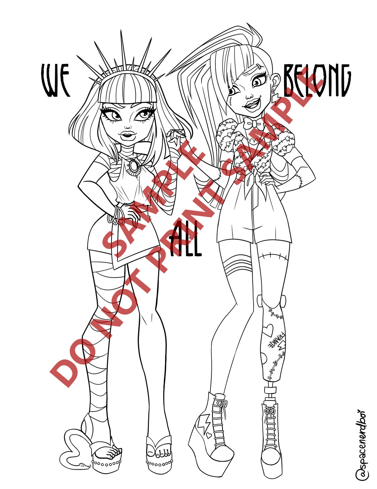 Pride month special printable coloring page by spacenerdboi on
