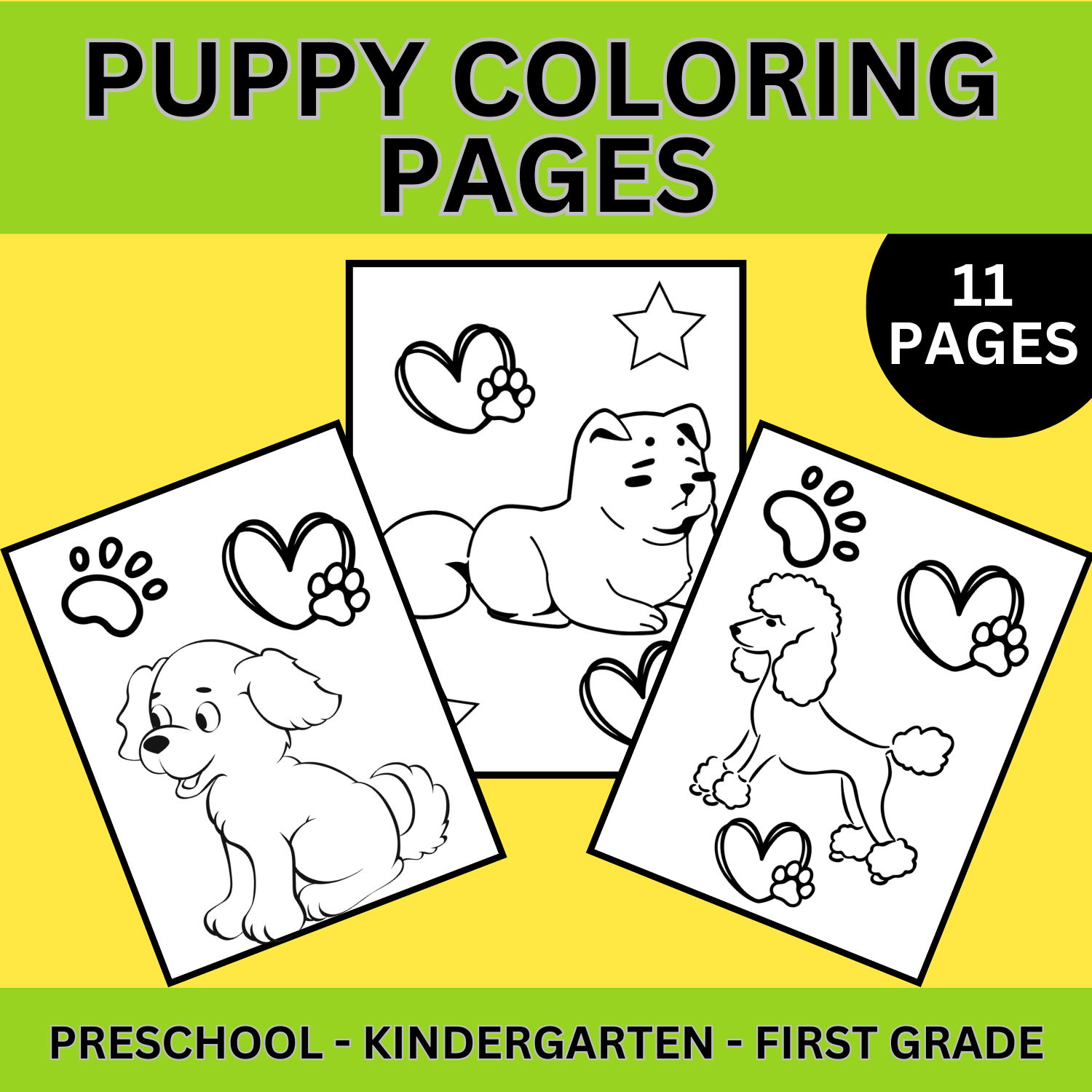 Printable puppy coloring pages dogs coloring sheets end of the year activity made by teachers