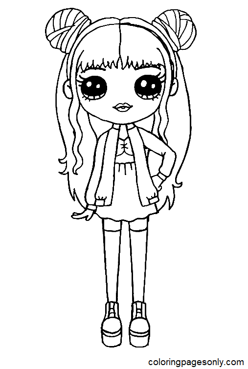 Rainbow high sunny madison coloring page