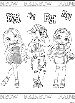 Rainbow high sticker