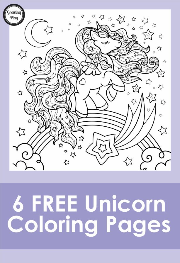 Fancy unicorn coloring pages