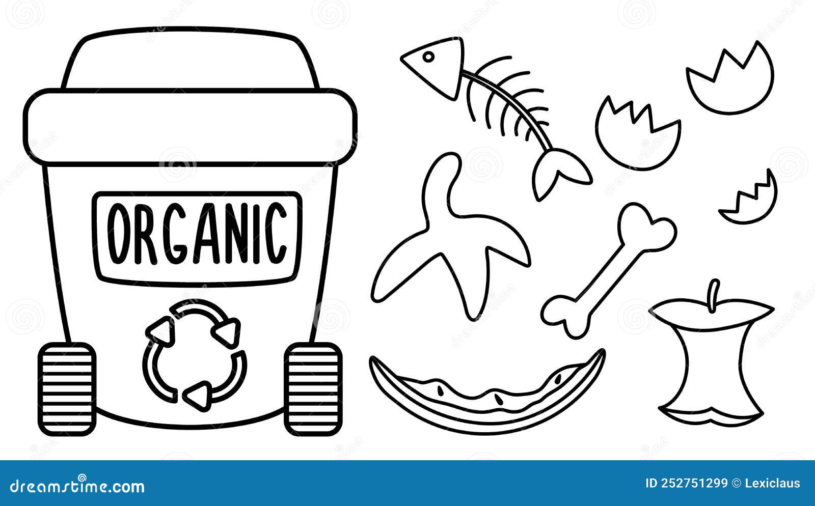 Recycling coloring page stock illustrations â recycling coloring page stock illustrations vectors clipart