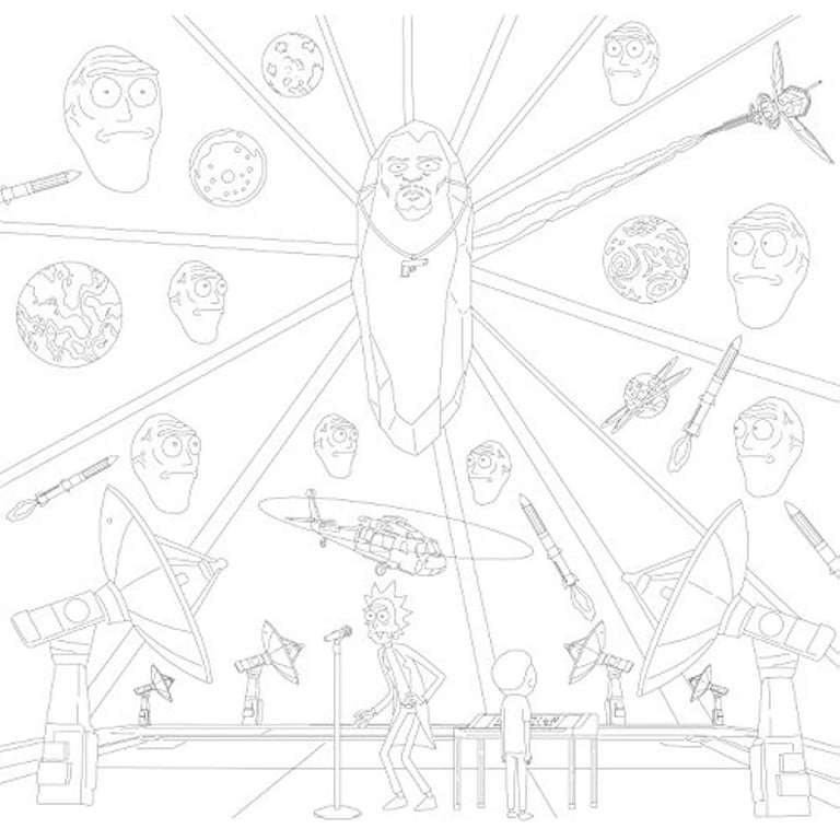 Rick and morty official coloring book paperback