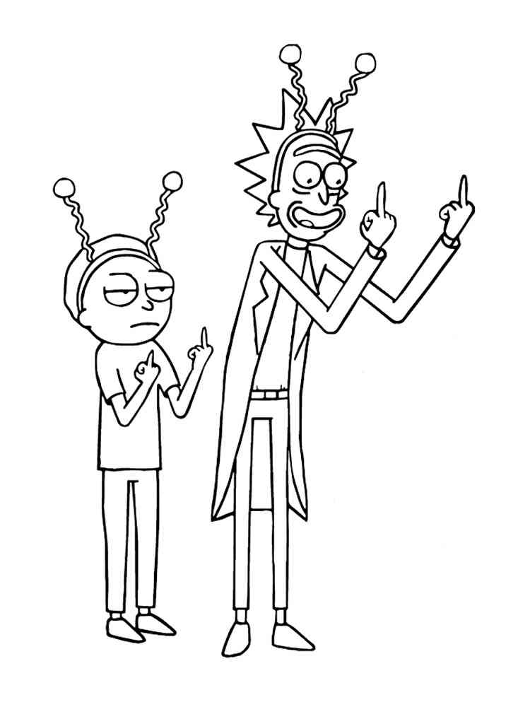 Rick and morty coloring pages