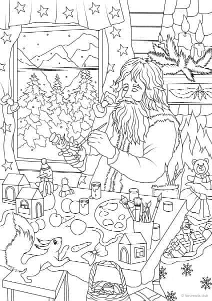 Santas workshop â favoreads coloring art printable christmas coloring pages christmas coloring pages disney coloring pages